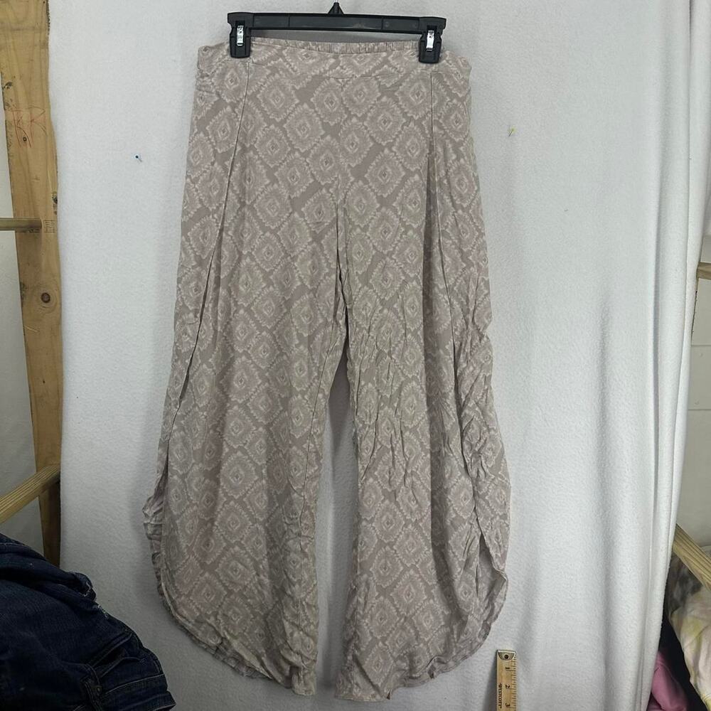 Roan +‎ Ryan Cora Split Leg Yoga Pants Womens Large Beige